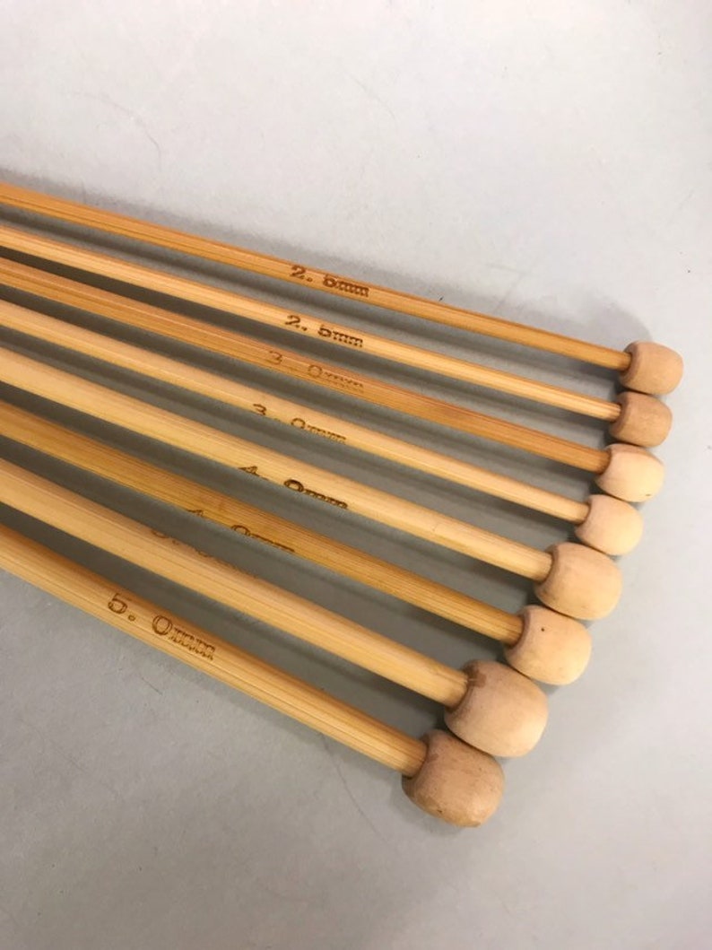 Bamboo Knitting Needles, Including Very Short 15cm, Also 22cm, 33cm, Knitting Supply image 5