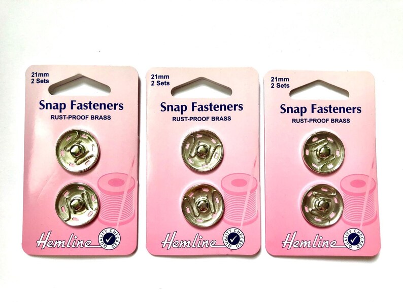 Snap Fasteners Various Sizes Sew On For Clothing & Soft Etsy
