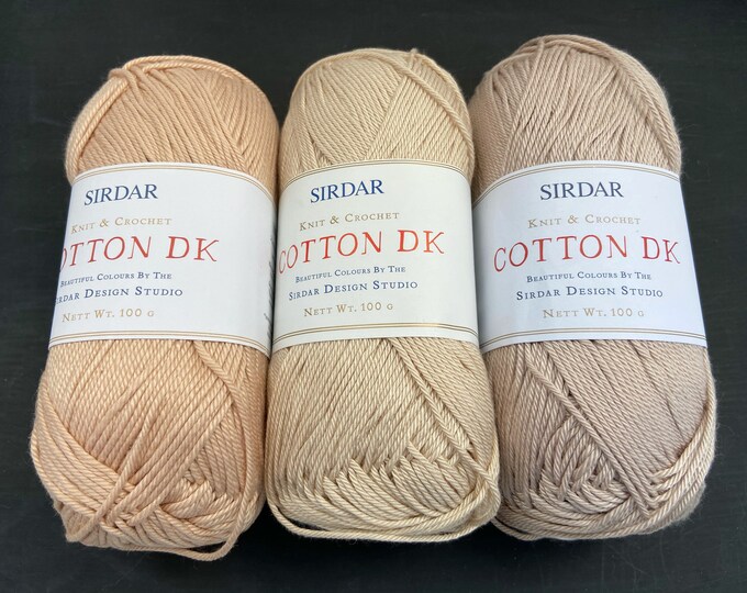 Further REDUCED Sirdar Cotton DK, Yarn, Various Colours, 100g, Summer