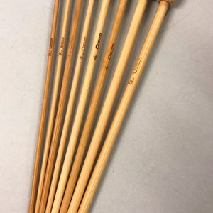 Bamboo Knitting Needles, Including Very Short 15cm, Also 22cm, 33cm, Knitting Supply image 6