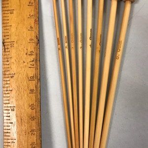 Bamboo Knitting Needles, Including Very Short 15cm, Also 22cm, 33cm, Knitting Supply image 3