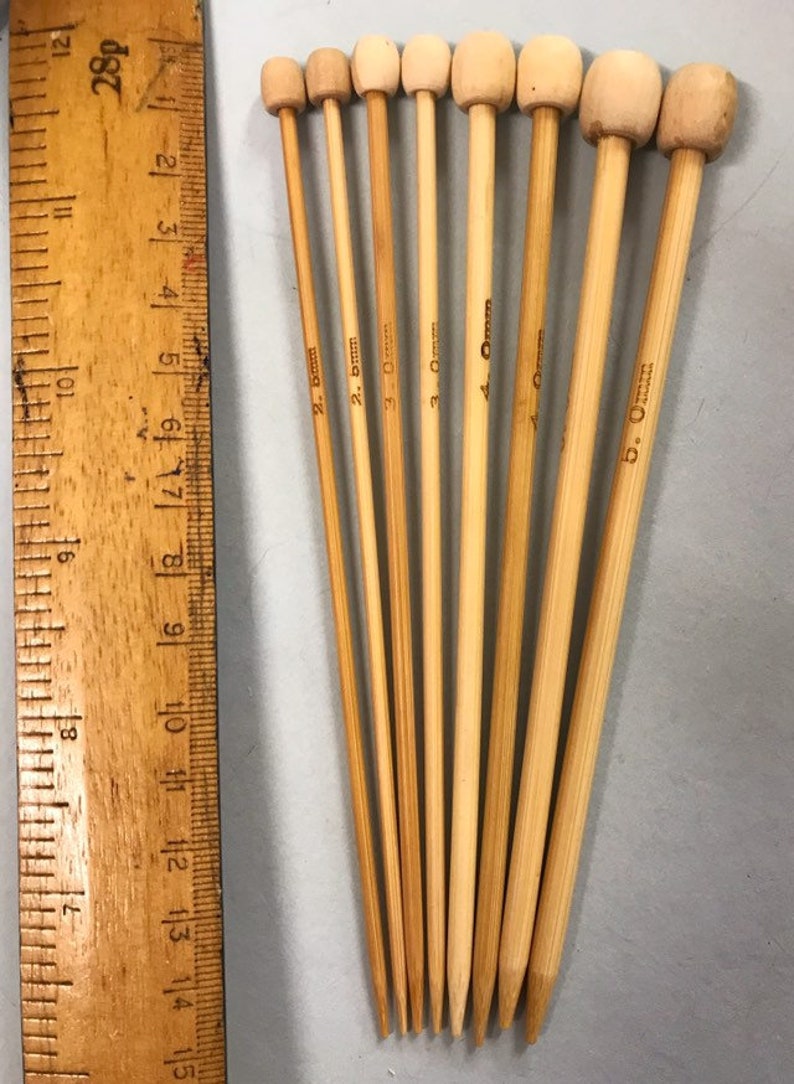Bamboo Knitting Needles, Including Very Short 15cm, Also 22cm, 33cm, Knitting Supply image 3