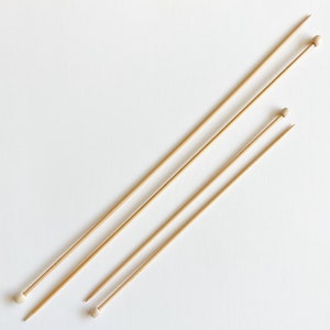 Bamboo Knitting Needles, Including Very Short 15cm, Also 22cm, 33cm, Knitting Supply image 2