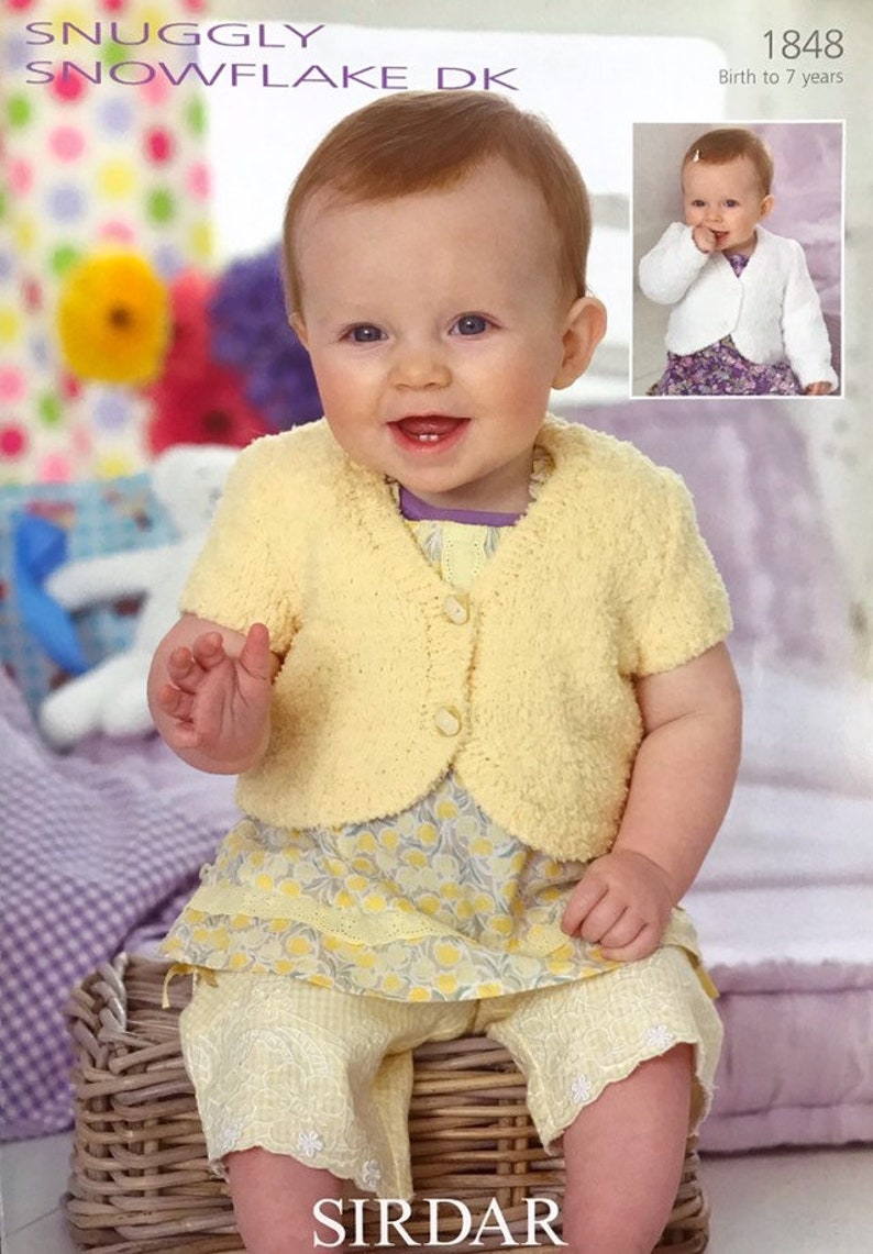 7 YRS BIRTH SIRDAR 4775 SNUGGLY RASCAL DK BOLEROS ORIGINAL KNITTING PATTERN 7 YRS BIRTH SIRDAR 4775 SNUGGLY RASCAL DK BOLEROS ORIGINAL KNITTING PATTERN