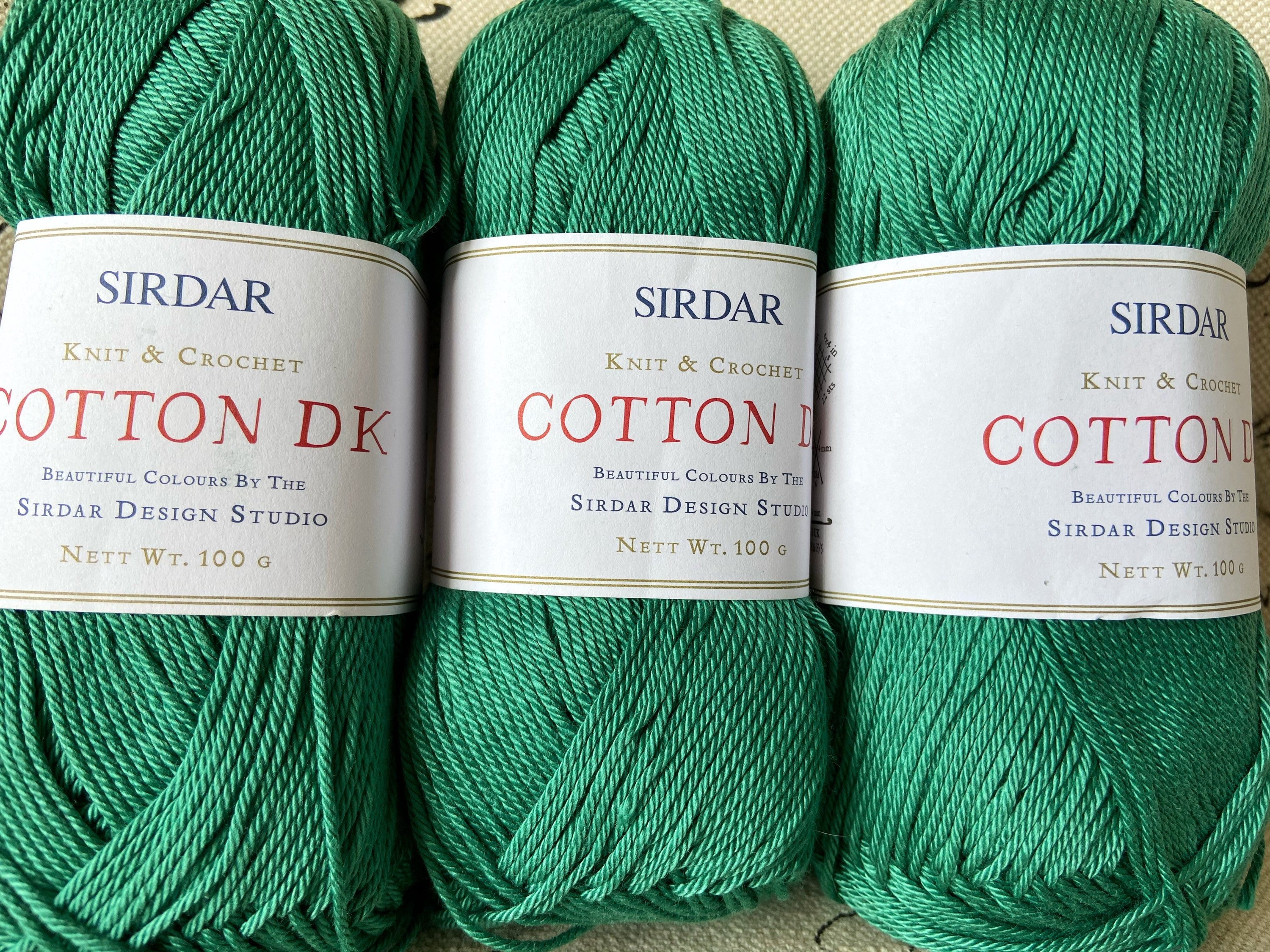 YARN CLEARANCE Sirdar Cotton DK Yarn Various Colours 100g Etsy