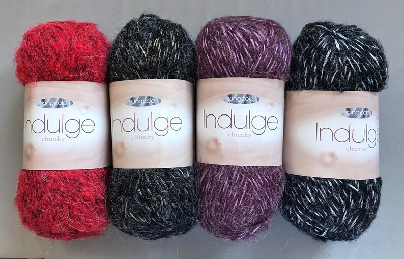 YARN CLEARANCE King Cole Indulge Chunky Yarn Various Colours Etsy