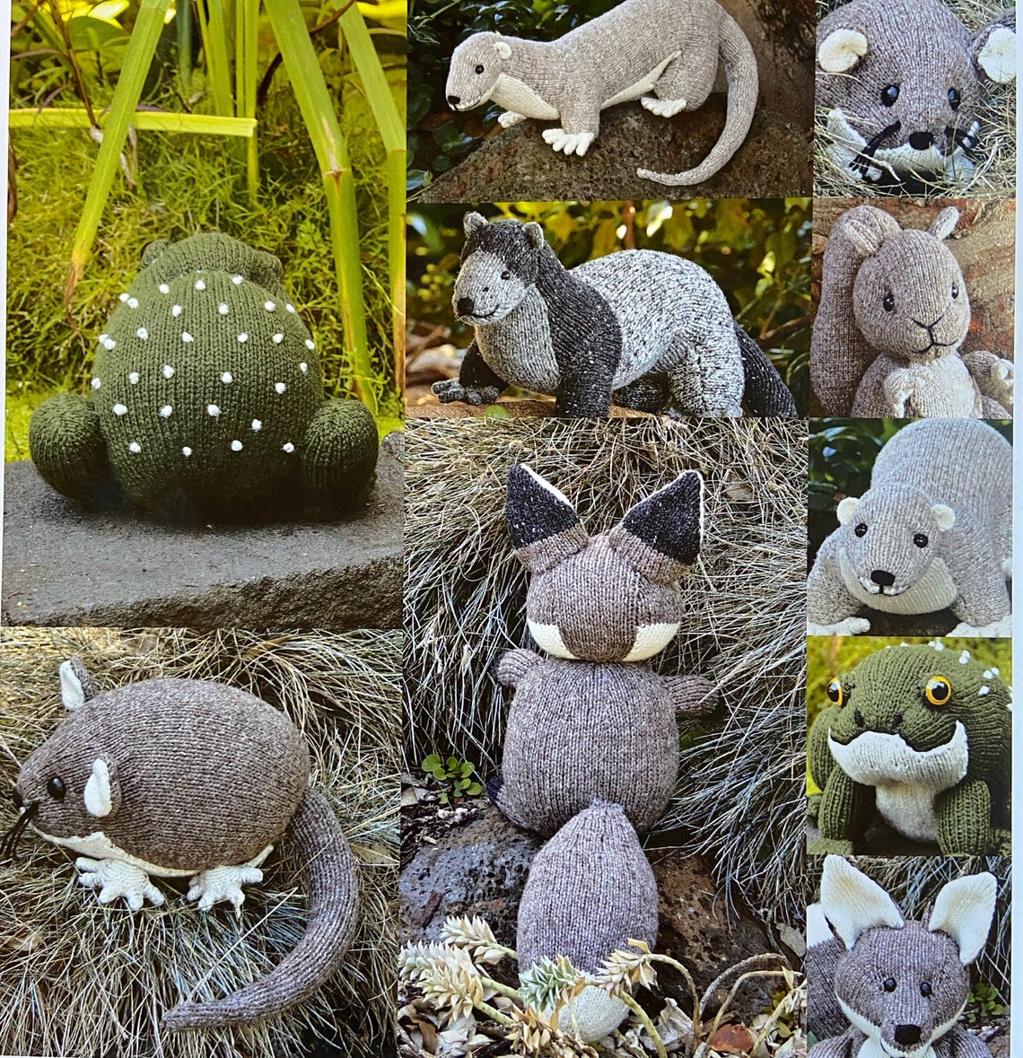 Woodland Animals Knitting Pattern Book Dormouse Fox Etsy