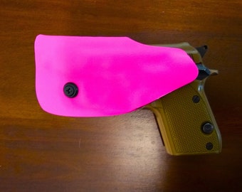 Beretta Bobcat 21A .22 and .25 Covert Pink Kydex Holster -Clip Option with/without Belt - Lifetime Warranty -Ships free