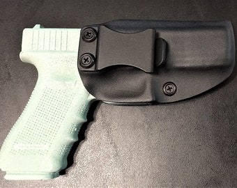Glock 17 22 31  9mm .40  .45 Kydex Holster BLACK, Carbon Fiber, FDE-Lifetime Warranty-Adjustable-Free Ship