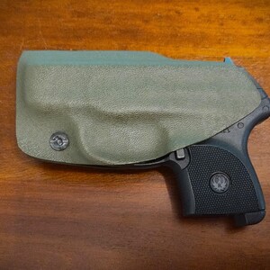 NO Belt Needed! Ruger LCP 380 Kydex Holster - ULTITUCK - Adjustable, Lifetime Warranty- OLIVE DRAB INSD RITE