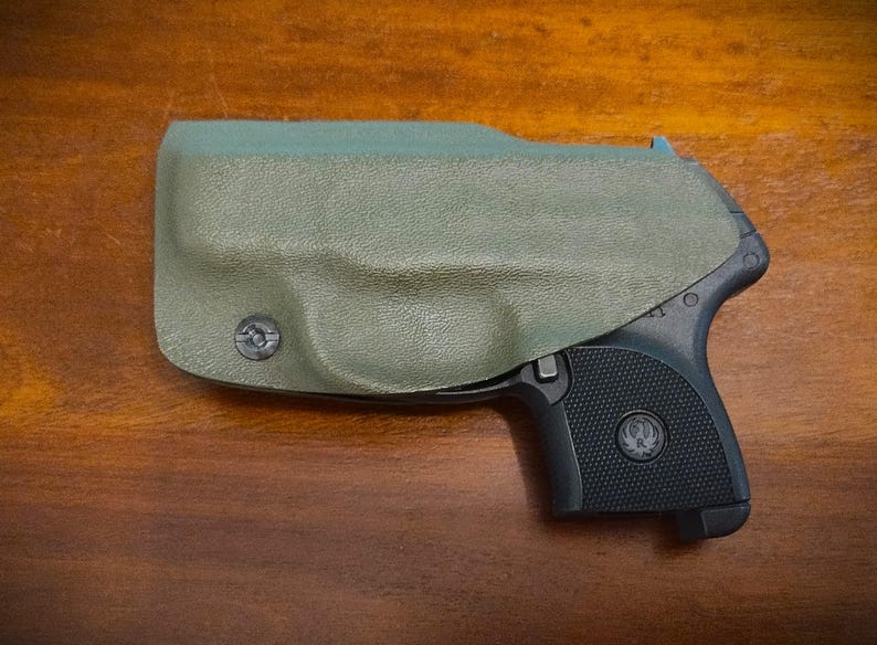 NO Belt Needed! Ruger LCP 380 Kydex Holster - ULTITUCK - Adjustable, Lifetime Warranty- OLIVE DRAB INSD RITE