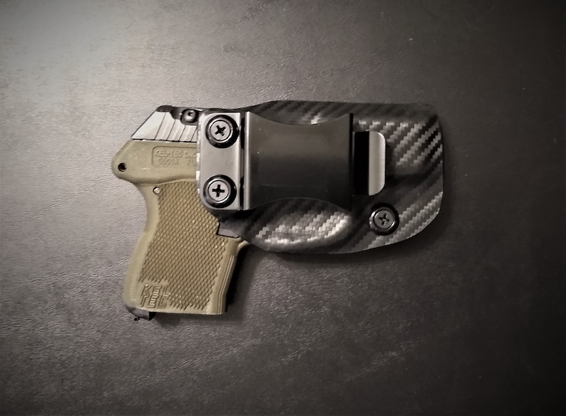 KELTEC P3AT Kydex Holster Black, FDE, Carbon Fiber, Olive Drab, Muddy Girl Warranty-Adjustable FREE Ship image 5