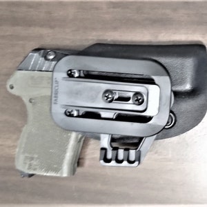 No Belt Needed! KELTEC P3AT Kydex Holster - Choice Colors-- Fabriclip™-Wing Claw-Warranty-Adjustable-