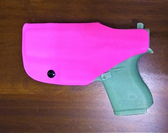 PINK Glock 43, 43X 9mm Kydex Holster-Adjustable, Lifetime Warranty-FREE Ship