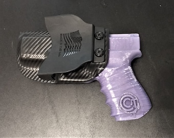 Glock 45 Carbon Fiber 9mm Kydex Holster Adjustable- OWB Open Carry LIFETIME Warranty- FREE Ship