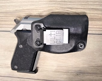 No Belt Needed!  Beretta Tomcat  COVERT .32 3032 Kydex Holster- ULTITUCK CLIP- Adjustable, Lifetime Warranty- Free shipping.