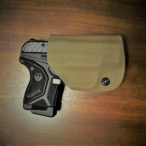 Ruger LCP II 2 .22 caliber Flat Dark Earth Kydex Holster, Adjustable, Lifetime Warranty- OUTSIDE WAIST RIGHT