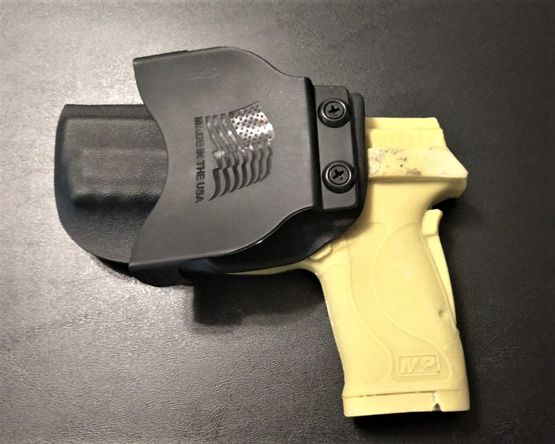 S&W Smith Wesson MP 380 Shield EZ Black or Carbon Fiber Kydex Holster ...