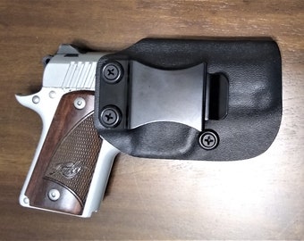 No Belt Needed! KIMBER MICRO 9 Kydex Holster- Clip Options- Warranty-Adjustable-
