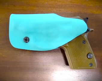 Beretta Bobcat 21A .22 and .25 Covert Tiffany Kydex Holster -Clip Option with/without Belt - Lifetime Warranty -Ships free