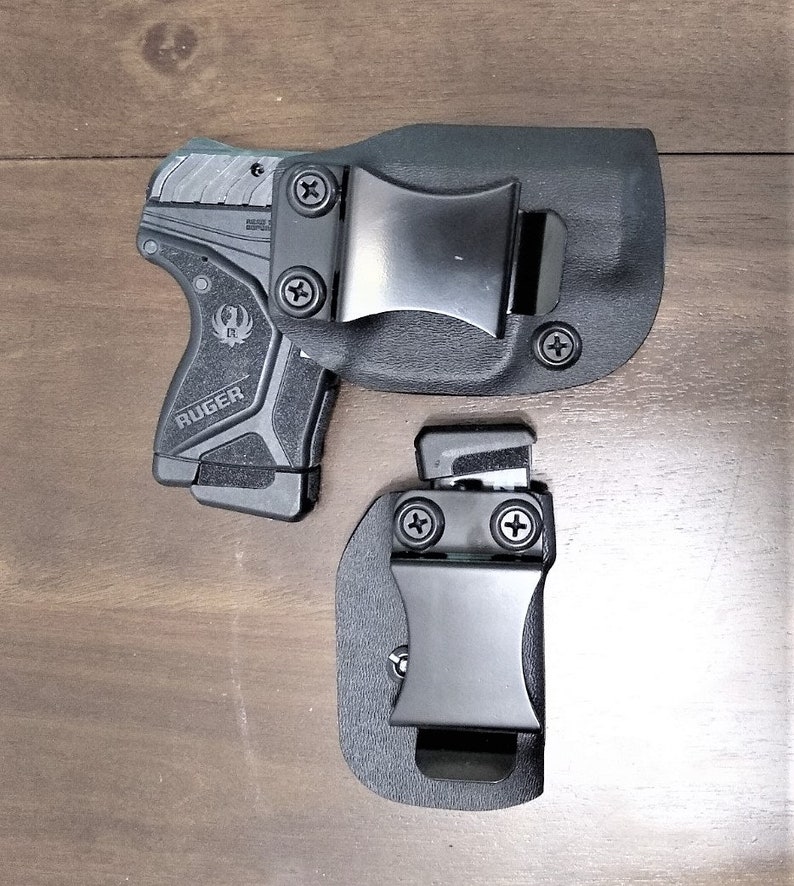 Doppia Custodia Porta Caricatori Per Ruger LCP II – Per Tiratori Mancini (LH) – Cintura Fino A 1,5″