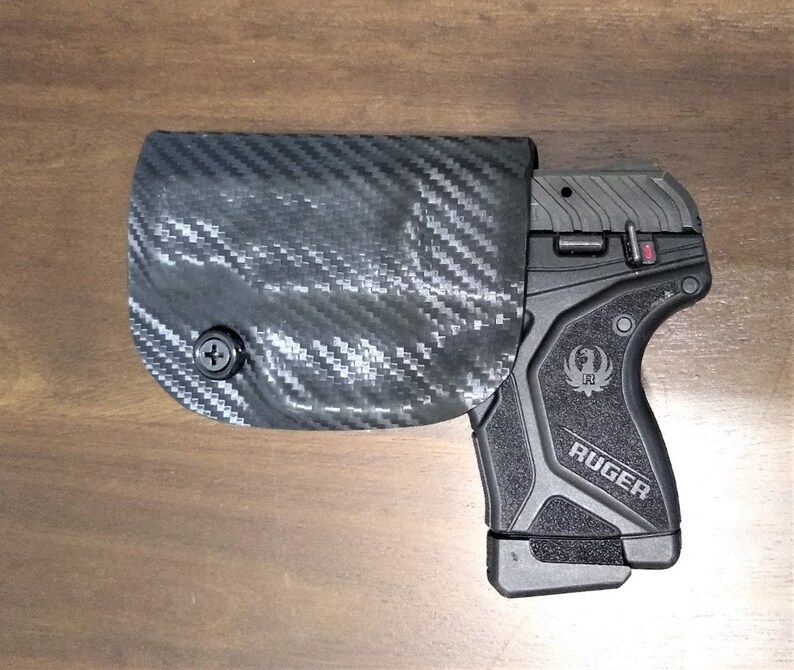 Funda Ruger LCP II Kydex calibre .22 - Colores a elegir - Ajustable, garantía de por vida - CARBON FIBER, OWB LH