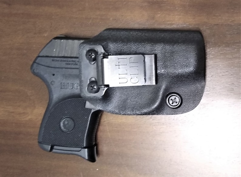 NO Belt Needed! Ruger LCP 380 Kydex Holster - ULTITUCK - Adjustable, Lifetime Warranty- BLACK INSIDE RIGHT