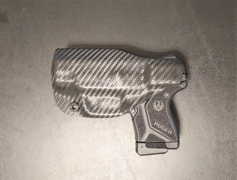 Funda Ruger LCP II Kydex calibre .22 - Colores a elegir - Ajustable, garantía de por vida - CARBON FIBER IWB RH