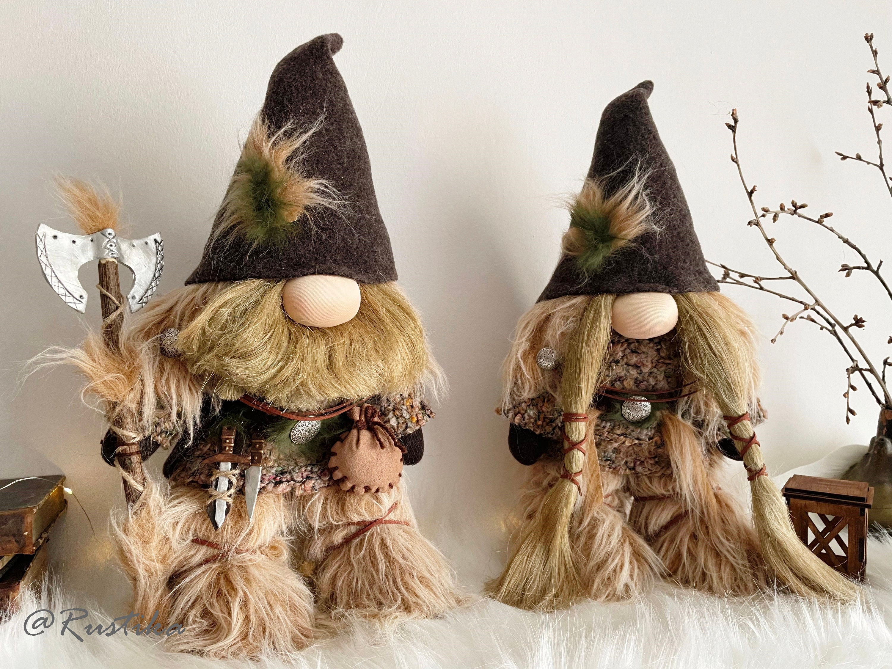 Nordic Gnomes, Sigfried / Brunhilde , Norse, Celtic, Viking