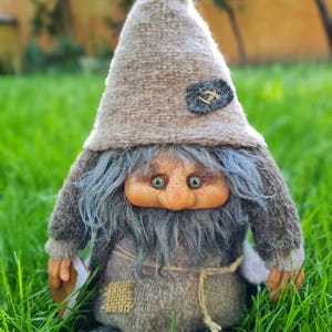 Handmade Woodland Gnome - Finnian - Fantasy House Protector