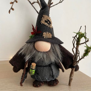 Ensemble de deux gnomes miniatures des bois, gnomes sorciers, mini gnomes image 4