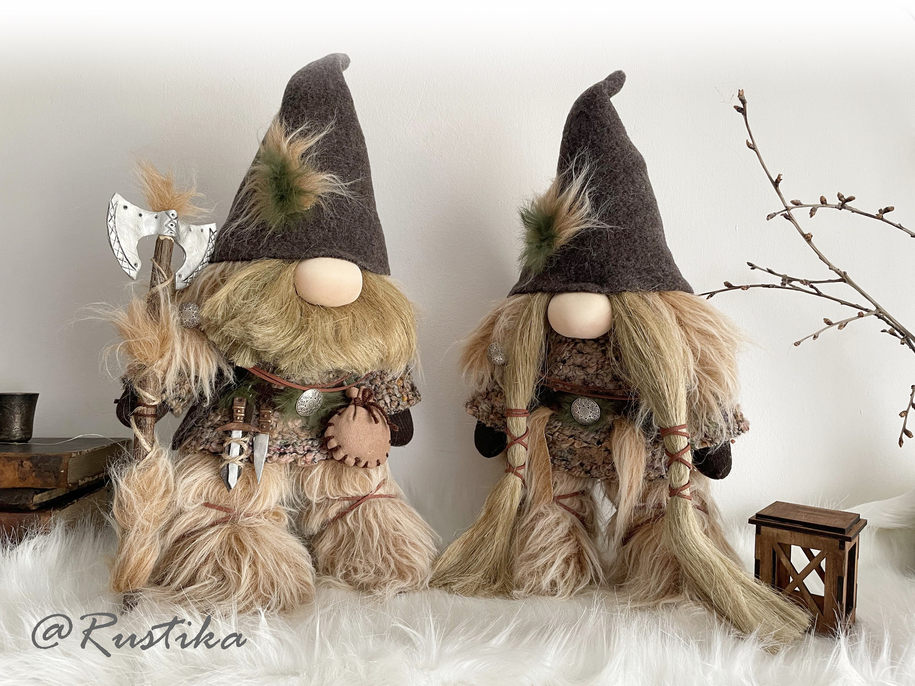 Nordic Gnomes, Sigfried / Brunhilde , Norse, Celtic, Viking