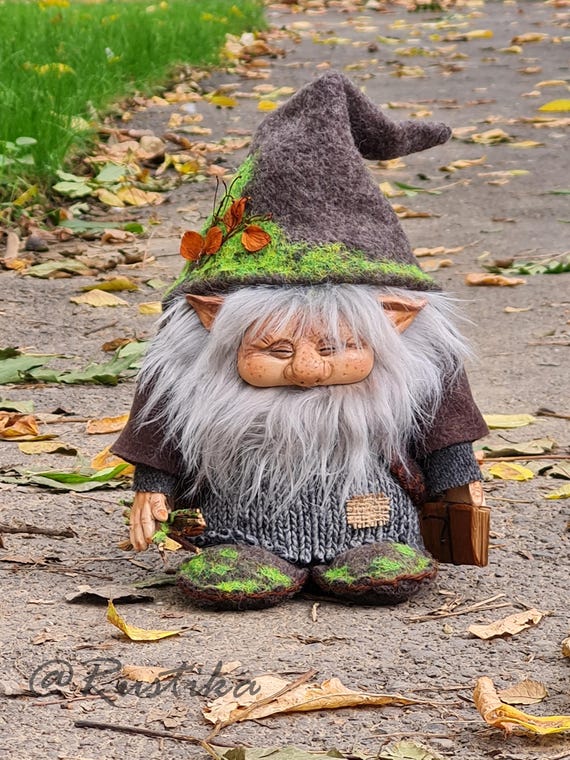 Handmade Woodland Gnome: Cottagecore Fantasy Decor - Etsy
