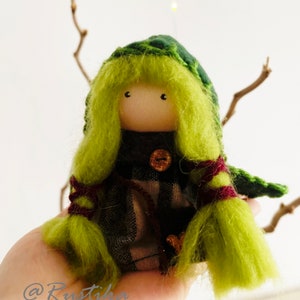 Clover Miniature Ragdoll: Stuffed Fabric Doll, Wildflower Heart Collection