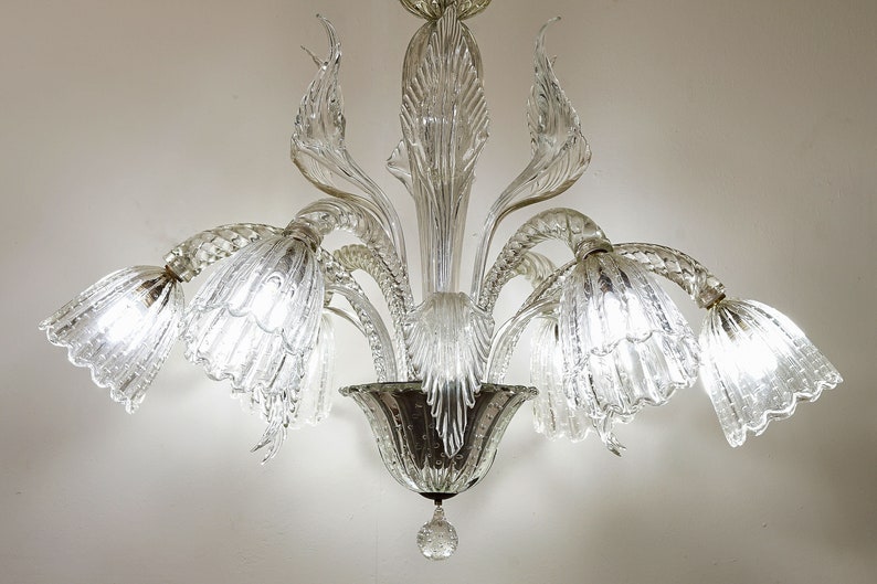 Elegante lampadario in vetro Bullicante.| Etsy