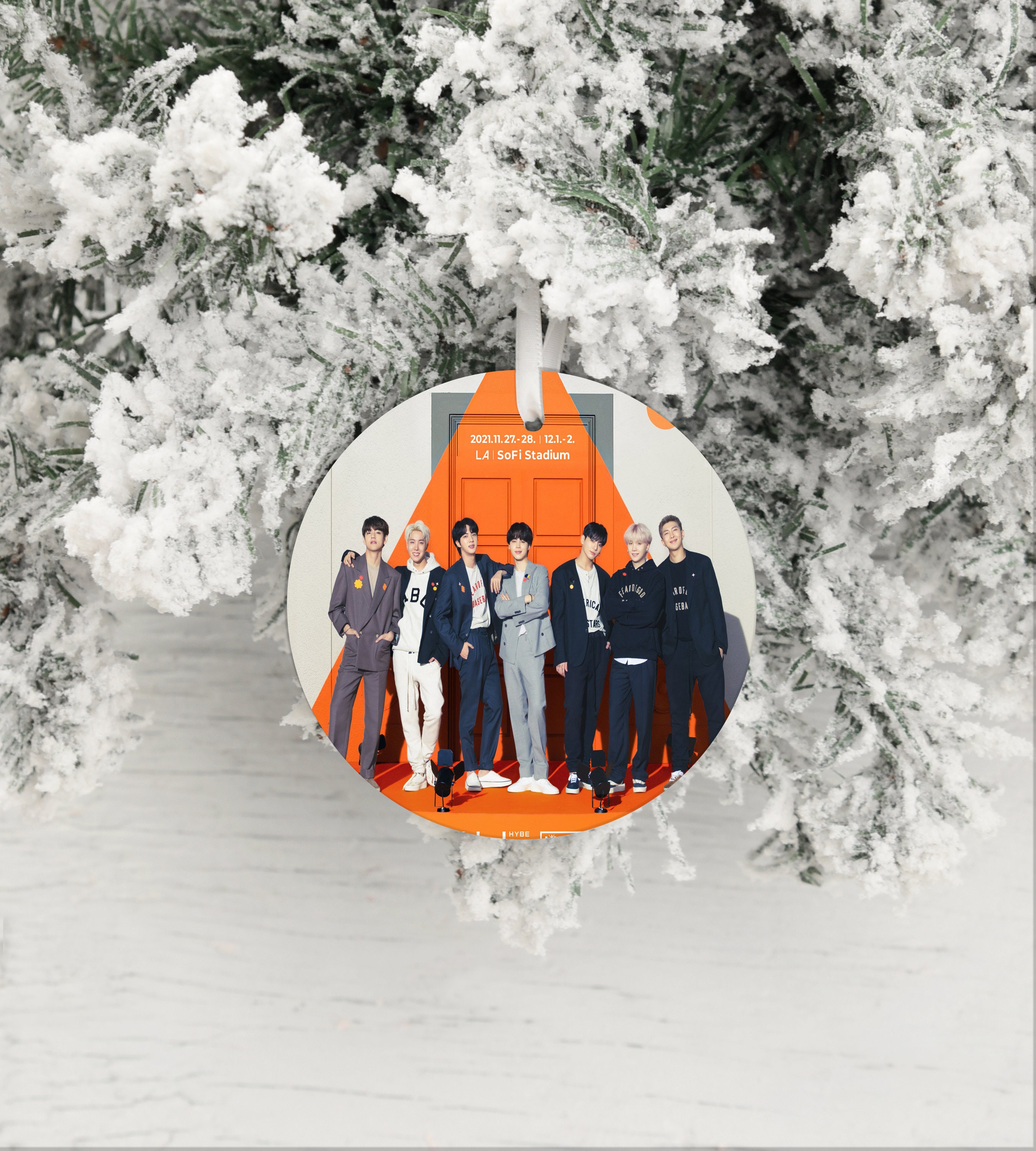 BTS Christmas Ornament Permission to Dance on Stage LA