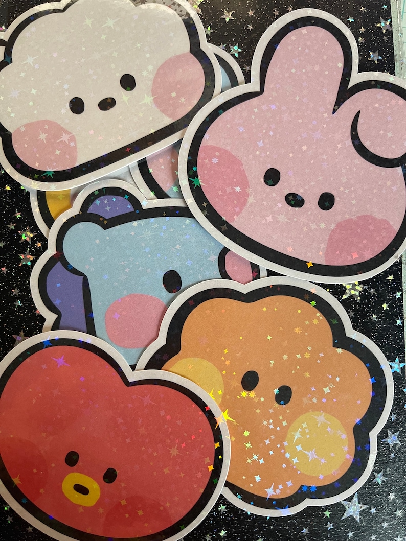 BTS BT21 Large Sticker Decal| BTS Sticker|BT21 Sticker 