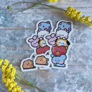 BTS BT21 Sticker Decal Deco Set 6  BT21 Inspired