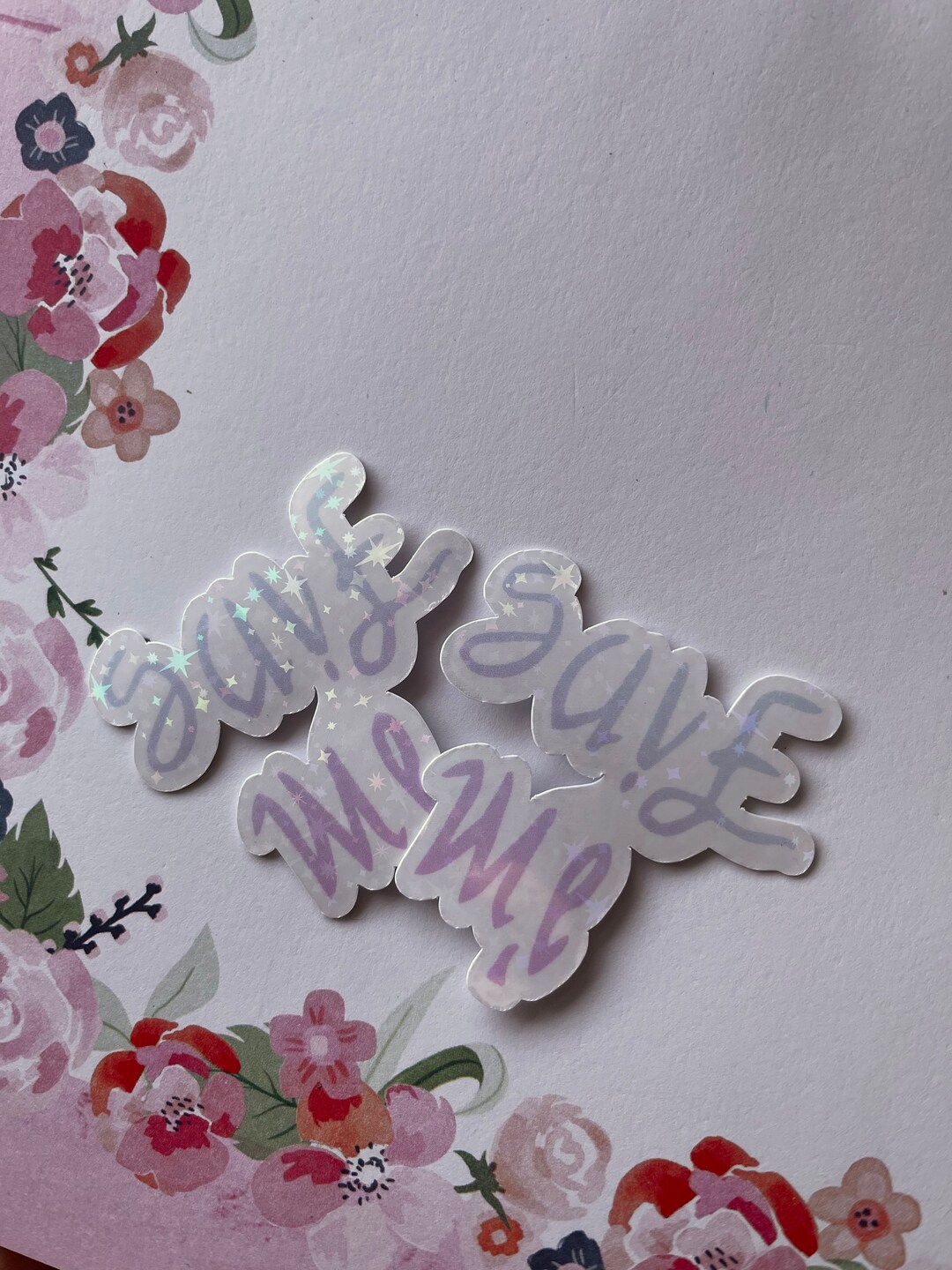 Save Me Im Fine Sparkly Sticker Set BTS Stickerbtss Merch - Etsy