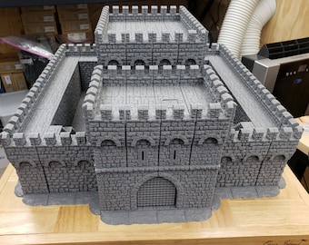 Massive Castle Fortress - DragonLock - DND - Pathfinder - RPG - Dungeon & Dragons - 28 mm / 1" - Fat Dragon Games