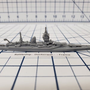 Battleship - Dunkerque - French Navy -  Wargaming -  Naval Miniature -  Tabletop Games - Warships