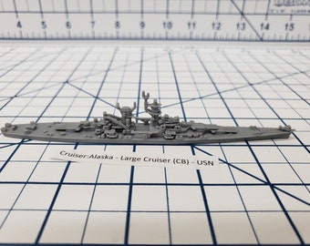 Cruiser - Alaska - USN - Wargaming -  Naval Miniature -  Tabletop Games - Warships