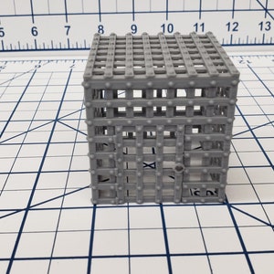 Iron Cage - DND - Pathfinder - RPG - Dungeon & Dragons - Terrain - Map Accessories - Tabletop - 28 mm / 1&quot; - Terrain - Fat Dragon Games