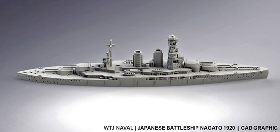 Nagato 1920 - IJN - Pre Dreadnought Era - Wargaming - Naval