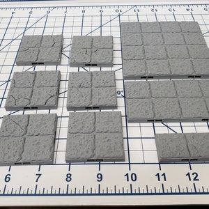 Dungeon Style - Floor Tiles - DragonLock - DND - Pathfinder - RPG - Dungeon & Dragons - 28 mm / 1&quot; - Terrain - Fat Dragon Games