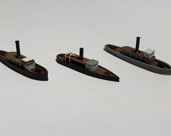Set Genérico de Remolcadores - Barcos - Veleros - Age of Sail - Juego de Guerra - Wargaming - Juegos de Mesa - Escala 1:600