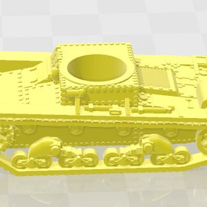 T-26B - 1-100 scale  - USSR - Tanks - Armored Vehicle - World Of Tanks - War Game - Wargaming -  Tabletop Games