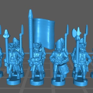 7 Years War Austran Grenadier btg - War Games And Dioramas - Historical Wargaming - Resin 15 mm