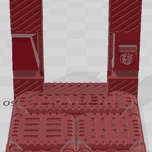 Engineering Doors - Space Ships 3 - Pathfinder - Dungeons & Dragons -RPG- Tabletop-Terrain-28 mm/1-AetherStudios