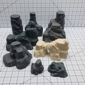 Empire of Scorching Sands - Red Rock Formations - DND - Dungeons & Dragons - RPG - Tabletop - EC3D - Miniature - 28 mm